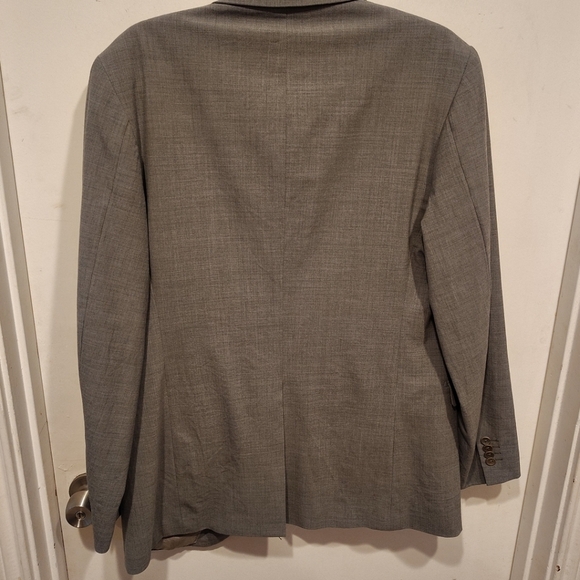 Theory Men's Gray Wool Blazer 2 Button Suit Jacket Sz  44L Prom Event Career - Picture 8 of 8